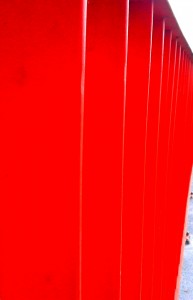 Fence red.