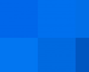 Background blue cube.